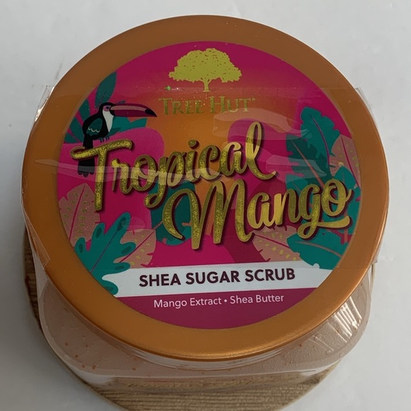 Tree Hut TROPICAL MANGO Shea Sugar Body Scrub 18 oz New - Picture 2 of 4
